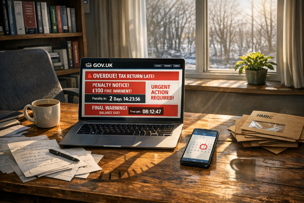 Late tax return penalties, Mounting stress and worry, When January passes by