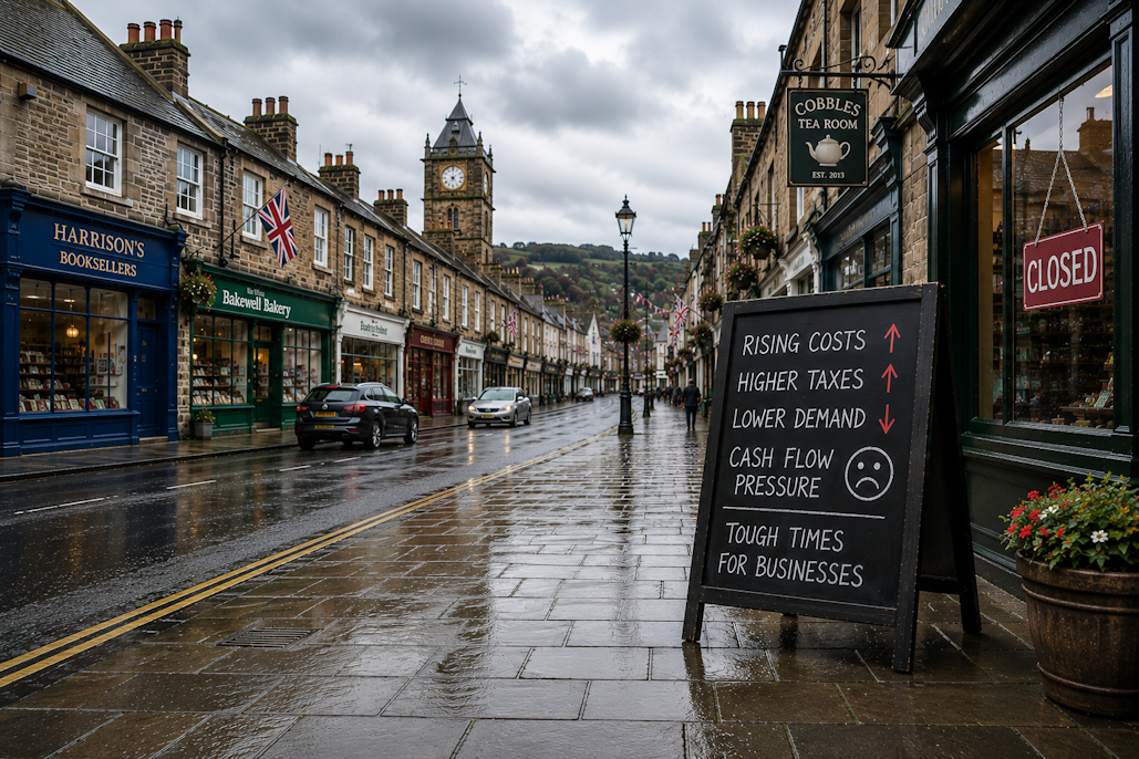 Businesses are experiencing a surge in financial stress, causing concern for their stability