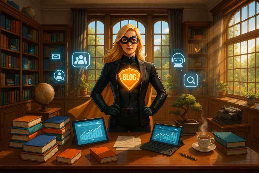 Blogging has a superpower, Words wielded with might, Connecting the world's power