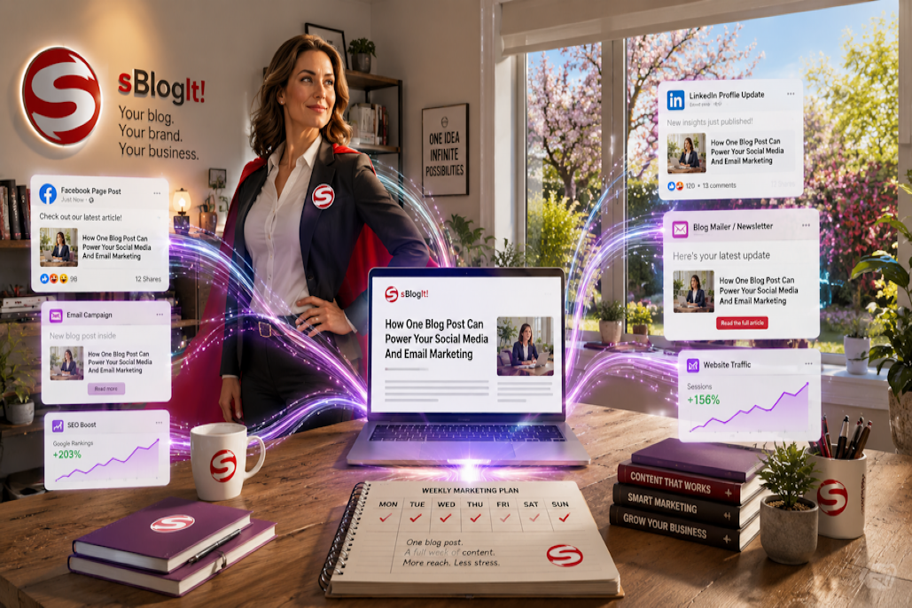 Repurpose blog content to boost your social media and email marketing with just one powerful post