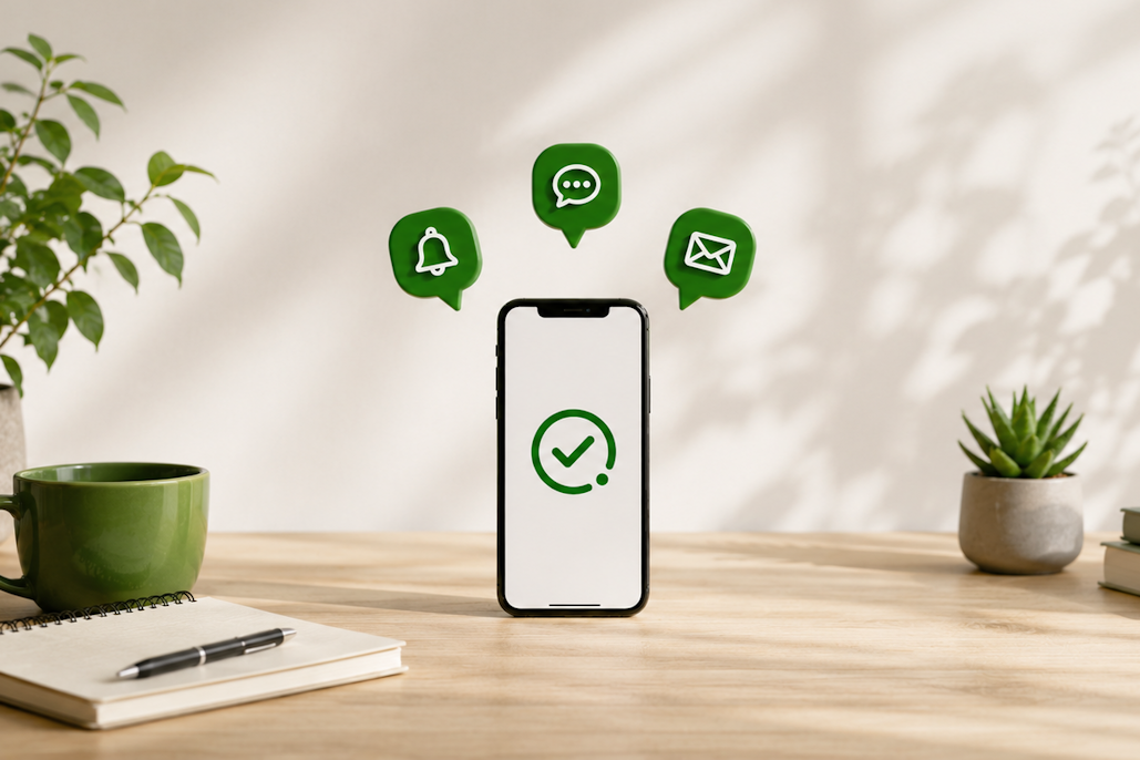 Deciding between browser notifications, SMS or email? Here's how to select the best check-in setup for your needs