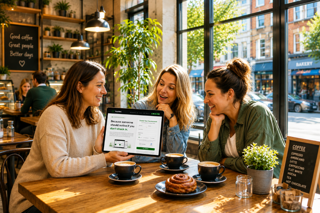 Refer & Earn rewards you for spreading the word about our daily wellbeing check-ins, helping others find reassurance